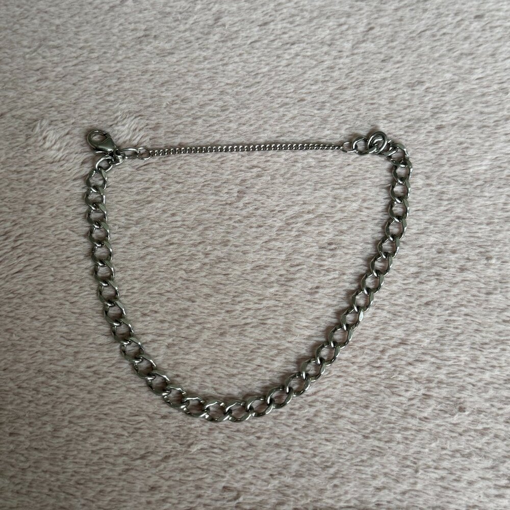 Retired James Avery Light Single Curb Charm Bracelet